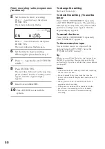 Preview for 50 page of Sony DHC-MD313 - System Rack Operating Instructions Manual