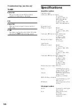 Preview for 56 page of Sony DHC-MD313 - System Rack Operating Instructions Manual