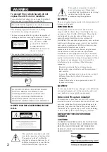 Preview for 2 page of Sony DHC-MD333 - Mini Hi Fi Component System Operating Instructions Manual