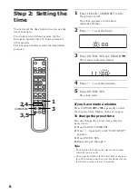 Предварительный просмотр 6 страницы Sony DHC-MD333 - Mini Hi Fi Component System Operating Instructions Manual