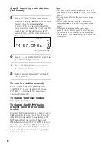 Preview for 8 page of Sony DHC-MD333 - Mini Hi Fi Component System Operating Instructions Manual