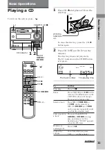 Предварительный просмотр 11 страницы Sony DHC-MD333 - Mini Hi Fi Component System Operating Instructions Manual