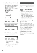 Предварительный просмотр 16 страницы Sony DHC-MD333 - Mini Hi Fi Component System Operating Instructions Manual