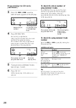 Предварительный просмотр 20 страницы Sony DHC-MD333 - Mini Hi Fi Component System Operating Instructions Manual