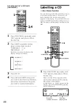 Предварительный просмотр 22 страницы Sony DHC-MD333 - Mini Hi Fi Component System Operating Instructions Manual