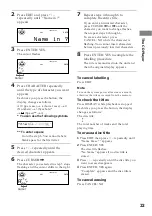 Preview for 23 page of Sony DHC-MD333 - Mini Hi Fi Component System Operating Instructions Manual