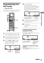 Предварительный просмотр 25 страницы Sony DHC-MD333 - Mini Hi Fi Component System Operating Instructions Manual