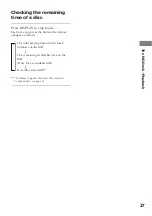 Preview for 27 page of Sony DHC-MD333 - Mini Hi Fi Component System Operating Instructions Manual