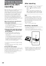 Предварительный просмотр 28 страницы Sony DHC-MD333 - Mini Hi Fi Component System Operating Instructions Manual