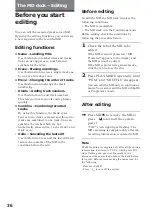 Preview for 36 page of Sony DHC-MD333 - Mini Hi Fi Component System Operating Instructions Manual