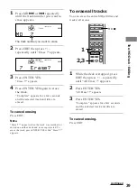 Предварительный просмотр 39 страницы Sony DHC-MD333 - Mini Hi Fi Component System Operating Instructions Manual