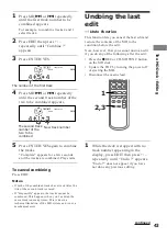 Предварительный просмотр 43 страницы Sony DHC-MD333 - Mini Hi Fi Component System Operating Instructions Manual