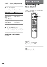 Предварительный просмотр 44 страницы Sony DHC-MD333 - Mini Hi Fi Component System Operating Instructions Manual