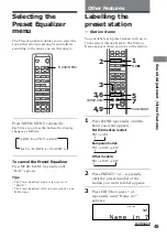 Preview for 45 page of Sony DHC-MD333 - Mini Hi Fi Component System Operating Instructions Manual