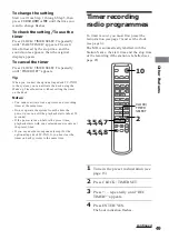 Предварительный просмотр 49 страницы Sony DHC-MD333 - Mini Hi Fi Component System Operating Instructions Manual