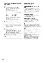 Предварительный просмотр 50 страницы Sony DHC-MD333 - Mini Hi Fi Component System Operating Instructions Manual