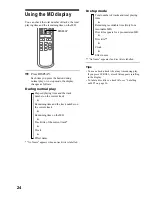 Preview for 24 page of Sony DHC-MD373 Operating Instructions Manual