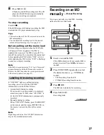 Preview for 27 page of Sony DHC-MD373 Operating Instructions Manual