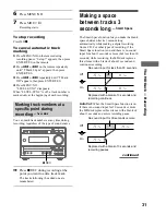 Предварительный просмотр 31 страницы Sony DHC-MD373 Operating Instructions Manual