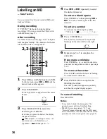 Предварительный просмотр 36 страницы Sony DHC-MD373 Operating Instructions Manual