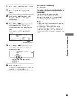 Предварительный просмотр 43 страницы Sony DHC-MD373 Operating Instructions Manual