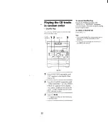 Preview for 22 page of Sony DHC-MD500 - Mini Hi Fi Component System Operating Instructions Manual