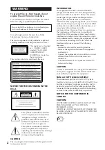 Preview for 2 page of Sony DHC-MD515 - Mini Hi Fi Component System Operating Instructions Manual