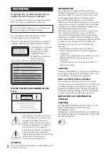 Предварительный просмотр 2 страницы Sony DHC-MD515 - Mini Hi Fi Component System Operating Instructions Manual