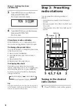 Preview for 6 page of Sony DHC-MD515 - Mini Hi Fi Component System Operating Instructions Manual