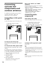 Preview for 10 page of Sony DHC-MD515 - Mini Hi Fi Component System Operating Instructions Manual