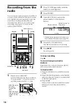 Preview for 18 page of Sony DHC-MD515 - Mini Hi Fi Component System Operating Instructions Manual