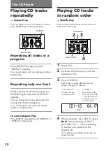 Предварительный просмотр 20 страницы Sony DHC-MD515 - Mini Hi Fi Component System Operating Instructions Manual