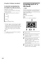 Предварительный просмотр 24 страницы Sony DHC-MD515 - Mini Hi Fi Component System Operating Instructions Manual