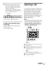 Предварительный просмотр 25 страницы Sony DHC-MD515 - Mini Hi Fi Component System Operating Instructions Manual