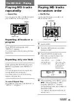 Preview for 29 page of Sony DHC-MD515 - Mini Hi Fi Component System Operating Instructions Manual