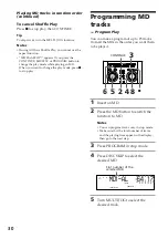 Предварительный просмотр 30 страницы Sony DHC-MD515 - Mini Hi Fi Component System Operating Instructions Manual