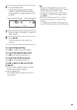 Preview for 31 page of Sony DHC-MD515 - Mini Hi Fi Component System Operating Instructions Manual