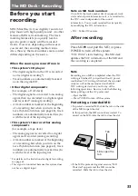 Preview for 33 page of Sony DHC-MD515 - Mini Hi Fi Component System Operating Instructions Manual