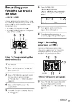 Preview for 37 page of Sony DHC-MD515 - Mini Hi Fi Component System Operating Instructions Manual