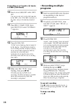 Предварительный просмотр 38 страницы Sony DHC-MD515 - Mini Hi Fi Component System Operating Instructions Manual