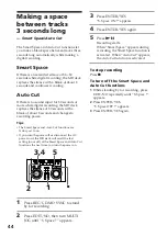 Preview for 44 page of Sony DHC-MD515 - Mini Hi Fi Component System Operating Instructions Manual