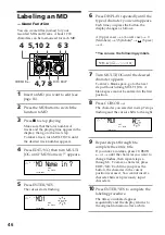 Предварительный просмотр 46 страницы Sony DHC-MD515 - Mini Hi Fi Component System Operating Instructions Manual