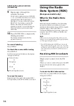 Preview for 56 page of Sony DHC-MD515 - Mini Hi Fi Component System Operating Instructions Manual