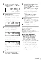 Предварительный просмотр 61 страницы Sony DHC-MD515 - Mini Hi Fi Component System Operating Instructions Manual