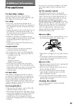 Предварительный просмотр 63 страницы Sony DHC-MD515 - Mini Hi Fi Component System Operating Instructions Manual