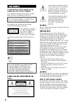 Preview for 2 page of Sony DHC-MD555 - Mini Hi Fi Component System Operating Instructions Manual
