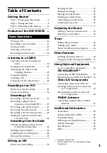 Preview for 3 page of Sony DHC-MD555 - Mini Hi Fi Component System Operating Instructions Manual