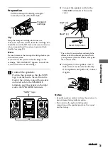 Preview for 5 page of Sony DHC-MD555 - Mini Hi Fi Component System Operating Instructions Manual