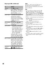 Preview for 20 page of Sony DHC-MD555 - Mini Hi Fi Component System Operating Instructions Manual