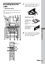 Preview for 23 page of Sony DHC-MD555 - Mini Hi Fi Component System Operating Instructions Manual